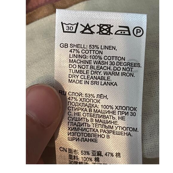 Reiss Dress Rosie fitted animal print midi beige brown size 12 - Picture 8 of 8